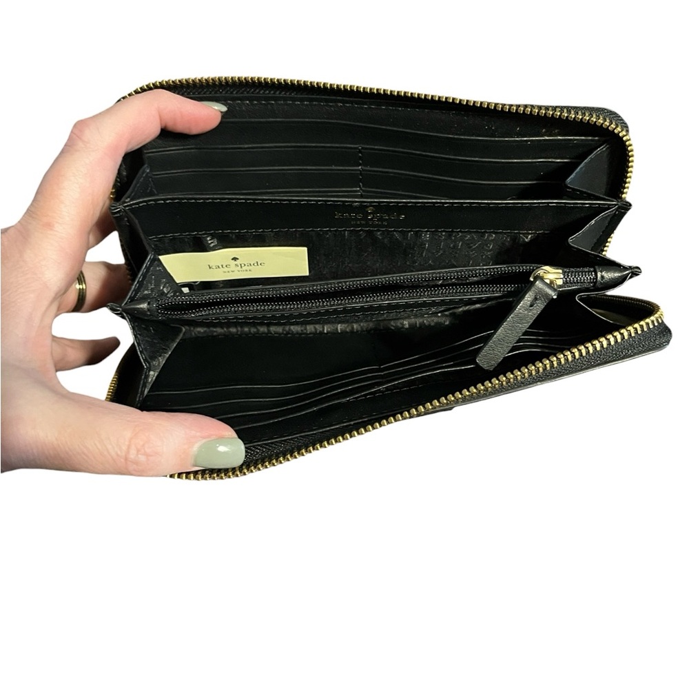 Kate Spade Grove Street Printed Rosebed Continental Zip Around Wallet - Picture 3 of 8